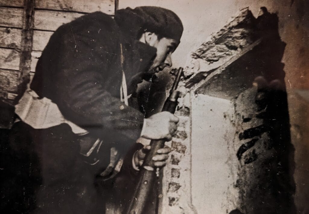 Robert Capa during the battle for University City