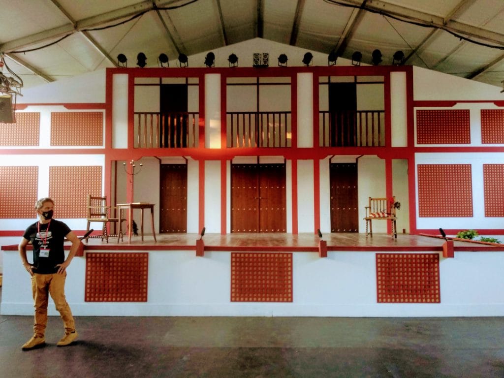 A recreation of a 17th century theatre in Madrid