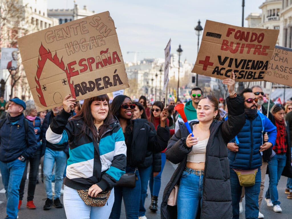 Manifestación por una vivienda digna
